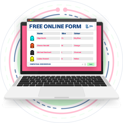create a free online form to manager your order